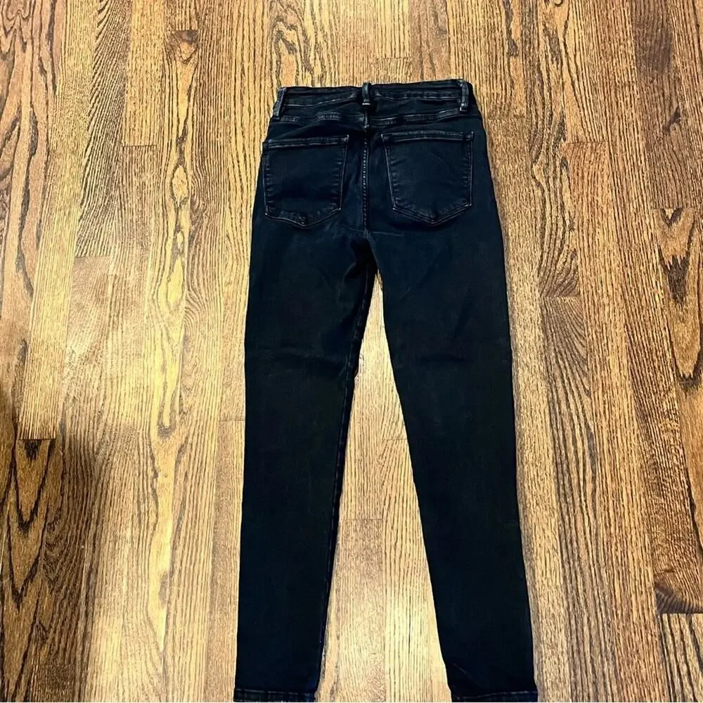 Frame Skinny Jeans Black Le One Skinny Romantic Chic Quiet Luxury Women's Size 1